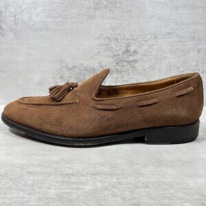 Suitsupply Suede Leather Tassel Loafers Dress Shoes - Men's Size 9 - Brown